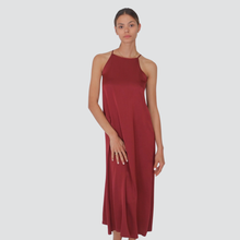Carica l&#39;immagine nel visualizzatore di Gallery, Vicolo abito satin collo vogatore 100% viscosa Art TD2445
