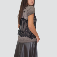 Carica l&#39;immagine nel visualizzatore di Gallery, Haveone t-shirt con top pizzo Art TFW-P046
