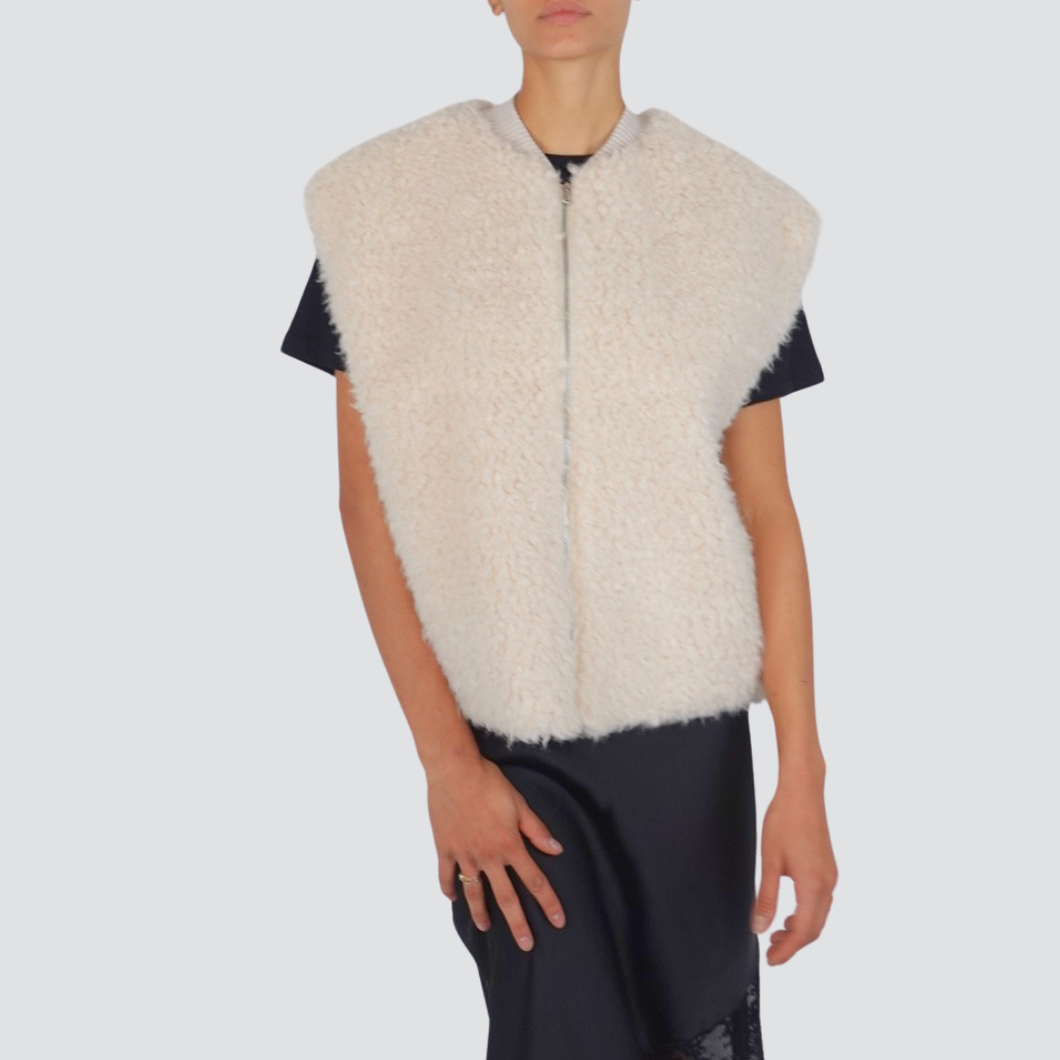 Haveone gilet over foderato ricciolino con zip Art LN0-P033