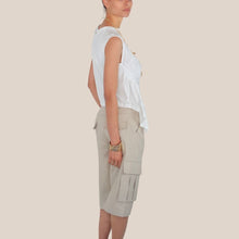 Carica l'immagine nel visualizzatore di Gallery, Vicolo t-shirt arriccio laterale 100% cotone Art UAB0364

