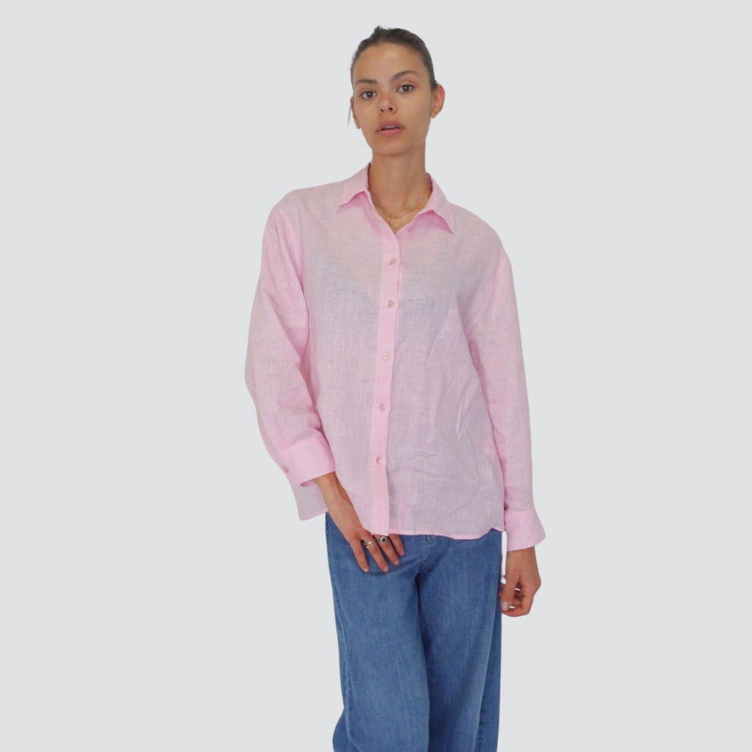 Vicolo camicia over 100% lino Art TD1705