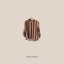 Carica l'immagine nel visualizzatore di Gallery, Haveone camicia over rigata 85% lyocell Art CVS-Q398
