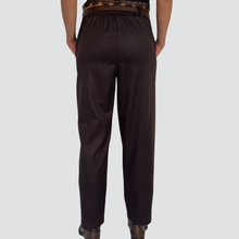 Carica l'immagine nel visualizzatore di Gallery, Tensione in pantalone gamba regolare elastico retro con cintura. 32% viscosa Art 26P1412
