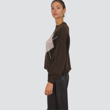 Carica l&#39;immagine nel visualizzatore di Gallery, Haveone maglia over girocollo rombi Art MPQ-M271

