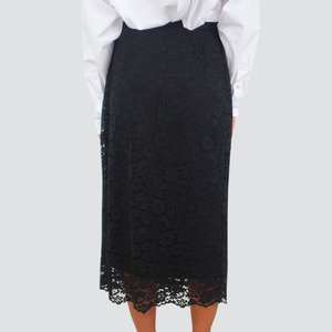 Vicolo gonna portafoglio pizzo foderata 30% cotone 25% viscosa Art TF0783