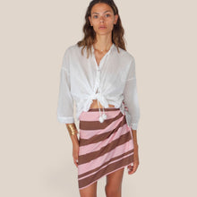 Carica l'immagine nel visualizzatore di Gallery, Tensione in camicia over mussola laccetto collo 100% cotone Art S26CK53
