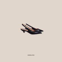 Carica l'immagine nel visualizzatore di Gallery, Divine Follie slingback vera pelle tacco 4 cm 52P301
