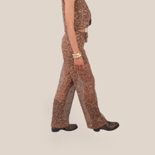 Carica l'immagine nel visualizzatore di Gallery, Haveone pantalone a rete con paillettes elastico vita Art PMA-Q250
