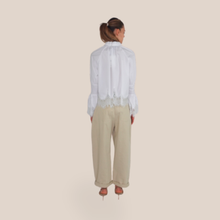 Carica l'immagine nel visualizzatore di Gallery, Vicolo pantalone baloon con cintura 100% cotone Art TAB1484
