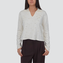 Carica l&#39;immagine nel visualizzatore di Gallery, Haveone polo con perle 50% viscosa Art MNC-P054
