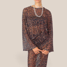Carica l'immagine nel visualizzatore di Gallery, Vicolo blusa tulle maculata manica ampia Art TAC1338
