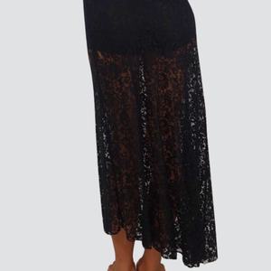 Vicolo gonna pizzo con short trasparenza 70% viscosa Art TF0138