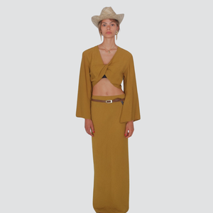 Haveone gonna lunga con cintura Art GVS-N116