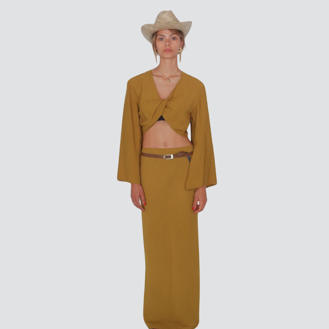 Haveone gonna lunga con cintura Art GVS-N116