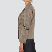 Carica l&#39;immagine nel visualizzatore di Gallery, Haveone giacca over foderata accessorio pietra gomito 35% viscosa Art JMA-P064
