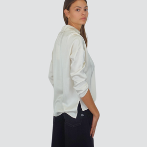 Philia Loft blusa polo spacchetti laterali 100% viscosa Art W01G0051