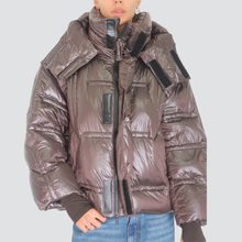 Carica l'immagine nel visualizzatore di Gallery, Haveone piumino oversize con cappuccio 90% piumino 10% piuma Art KZH-P008
