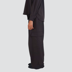 Tensione in pantalone cargo elastico retro con cintura tasche laterali Art FW250036
