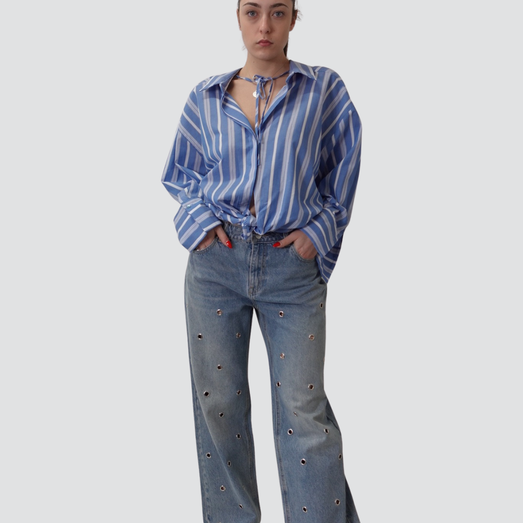 Vicolo jeans con borchie 95% cotone Art DD5211