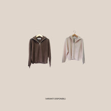 Carica l'immagine nel visualizzatore di Gallery, Haveone cardigan zip misto lana Art MFP-R066
