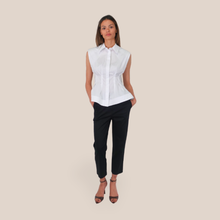 Carica l'immagine nel visualizzatore di Gallery, Tensione in pantalone sigaretta 98% cotone Art 26P4941
