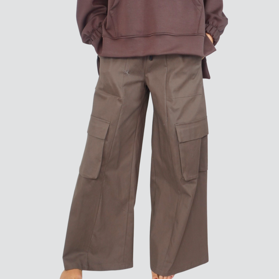Haveone cargo moro con elastico e coulisse 98% cotone Art PMA-P025