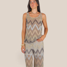 Carica l'immagine nel visualizzatore di Gallery, Vicolo canotta lurex 35% viscosa 33% lurex Art TAC0663
