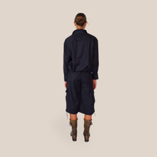 Carica l'immagine nel visualizzatore di Gallery, Vicolo camicia blu notte over gessata coulisse fondo Art TAC1282 ( bermuda Art TAC1281 )
