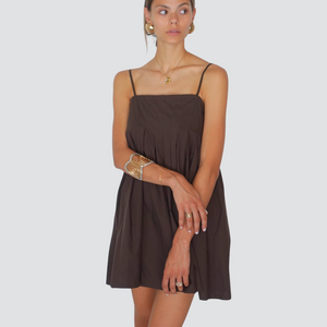Vicolo abito corto con spallini 100% cotone Art TD3169
