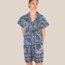 Carica l'immagine nel visualizzatore di Gallery, Dixie kimono stampa bandana 100% cotone Art LAIA1TE
