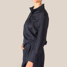 Carica l'immagine nel visualizzatore di Gallery, Vicolo camicia blu notte over gessata coulisse fondo Art TAC1282 ( bermuda Art TAC1281 )
