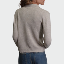 Carica l&#39;immagine nel visualizzatore di Gallery, Vicolo maglia cardigan con colletto viscosa lana cashmere Art 77163S
