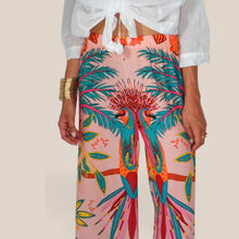 Carica l'immagine nel visualizzatore di Gallery, Tensione in pantalone palazzo stampa 100% viscosa Art PE260453
