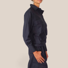 Carica l'immagine nel visualizzatore di Gallery, Vicolo camicia blu notte over gessata coulisse fondo Art TAC1282 ( bermuda Art TAC1281 )
