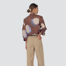 Carica l&#39;immagine nel visualizzatore di Gallery, Vicolo pantalone barrel tela leggera 97% cotone Art TD2111
