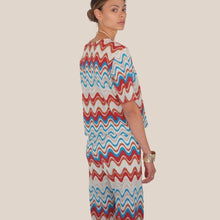 Carica l'immagine nel visualizzatore di Gallery, Vicolo maglia zig zag filo lurex 40% cotone 17% viscosa Art TAB2459
