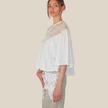 Carica l'immagine nel visualizzatore di Gallery, Philia Loft t-shirt over pizzo 100% cotone Art V02A0983
