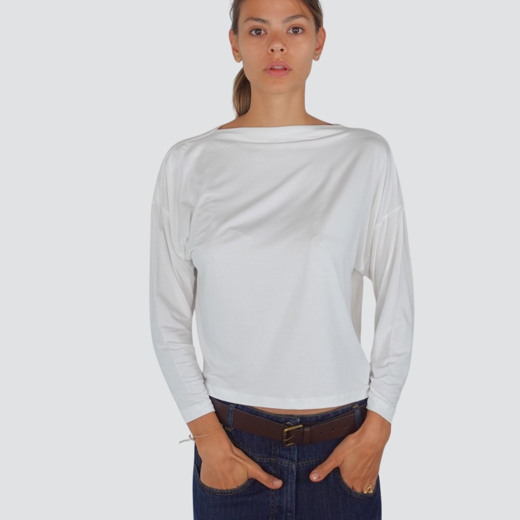 Dixie blusa barchetta 95% viscosa Art T26Y015