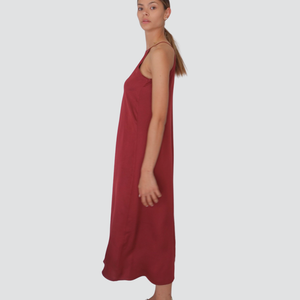 Vicolo abito satin collo vogatore 100% viscosa Art TD2445