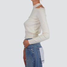 Carica l&#39;immagine nel visualizzatore di Gallery, Susy mix maglia cut out 88% viscosa Art 5340
