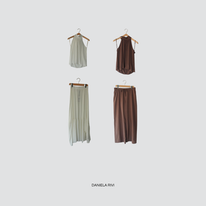 Haveone completo top più gonna lunga 100% viscosa Art HAD-N018