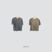 Carica l&#39;immagine nel visualizzatore di Gallery, Haveone t-shirt con strass 100% cotone Art TMA-P036
