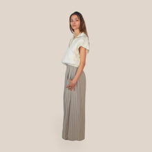 Carica l'immagine nel visualizzatore di Gallery, Vicolo pantalone palazzo gessato elastico vita 100% cotone Art TAB1980
