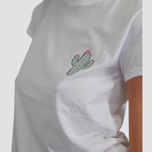 Carica l&#39;immagine nel visualizzatore di Gallery, Vicolo t-shirt stampa cactus con strass 100% cotone Art RD1034
