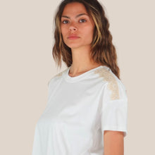Carica l'immagine nel visualizzatore di Gallery, Susy Mix t-shirt over spalla crochet 100% cotone Art 12055

