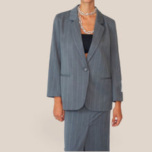 Carica l'immagine nel visualizzatore di Gallery, Vciolo blazer over gessato Art TAC0421 ( gonna Art TAC0470 )
