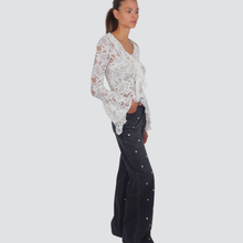 Carica l&#39;immagine nel visualizzatore di Gallery, Haveone camicia scollo V pizzo 20% cotone 20% viscosa Art CSO-P019

