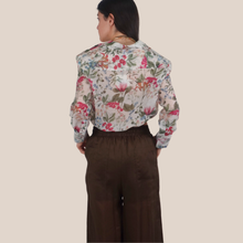 Carica l'immagine nel visualizzatore di Gallery, Vicolo camicia floreale coulisse fondo 75% lyocell Art TAB1808
