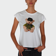 Carica l&#39;immagine nel visualizzatore di Gallery, Vicolo t-shirt orsetto 100% cotone Art RS0174
