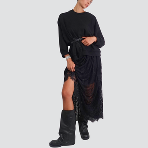 Vicolo gonna lunga pizzo elastico vita Art TF0573